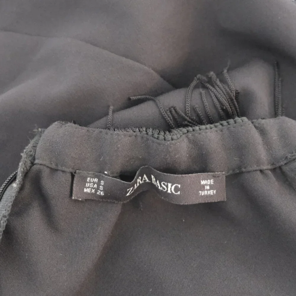 ✰ Black Fringed Zara Mini Dress - Off the Shoulder with Festival-Ready Style ✰ - Picture 14 of 15